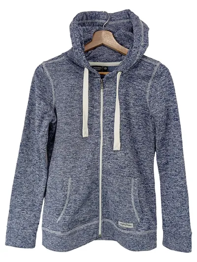 EIGHT2NINE Damen Sweatjacke Kapuzenjacke Blau Gr. 34/XS Reißverschluss
