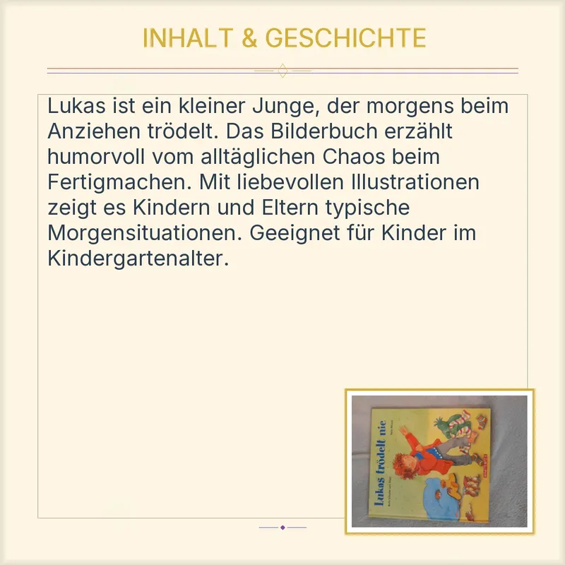 Annette Betz Lukas trödelt nie Kinderbuch Vorlesegeschichten Kindergarten 3