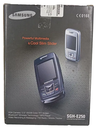 Samsung SGH-E250 Handy Tastentelefon Slider Schwarz