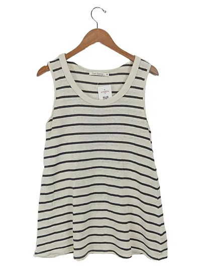 Two Danes Damen Top gestreift UNI Casual Mehrfarbig