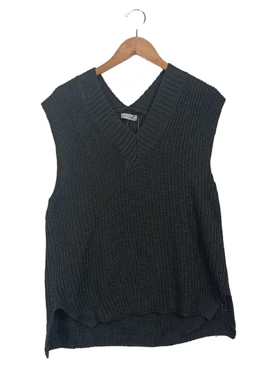 Amilia Damen Pullunder Strickweste Schwarz Gr. 38/M Casual