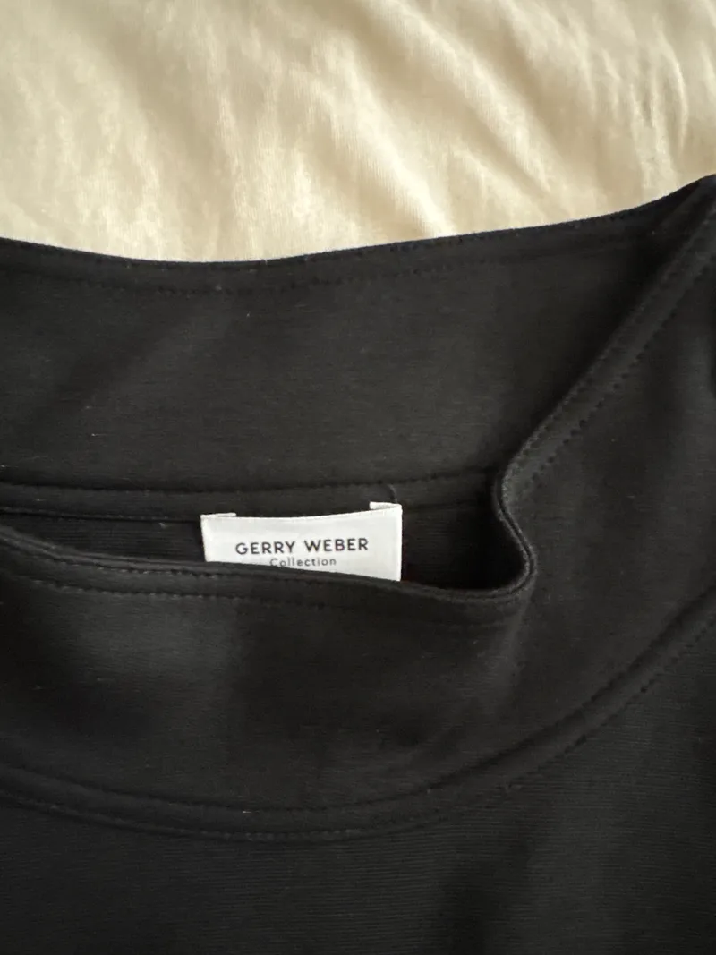 Gerry Weber Damen Langarmshirt Rollkragen Schwarz Gr. 46 Knopfdetail 5