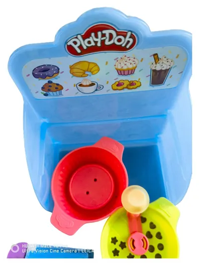 Play-Doh Backspielzeug Set Café Bäckerei Knetformen Zubehör Blau