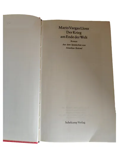 Der Krieg am Ende der Welt Mario Vargas Llosa Roman Suhrkamp Gesellschaftsroman