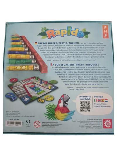 Game Factory Rapido Reiner Knizia Würfelspiel Familienspiel