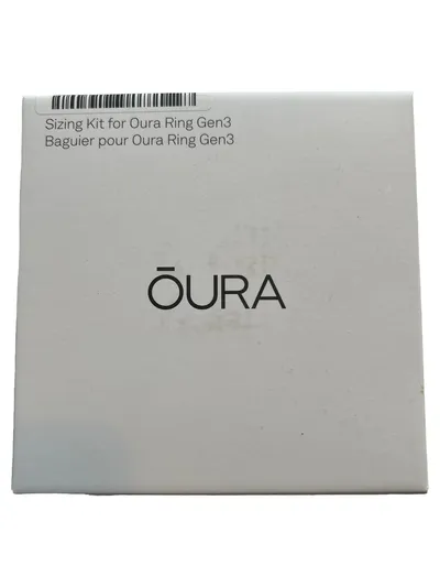 Oura Ring Größen-Set Schwarz Minimalistisch Größe 6-13