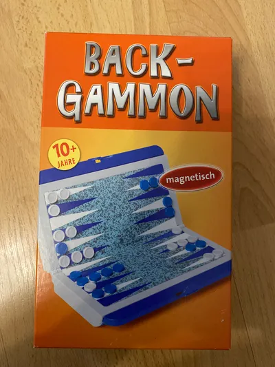 Bookmark Verlag Backgammon Magnetisch Reisespiel Klappbar Würfelspiel