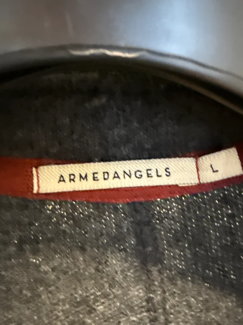 ARMEDANGELS Herren Sakko Strickblazer Wolle Baumwolle Grau Gr. L 3