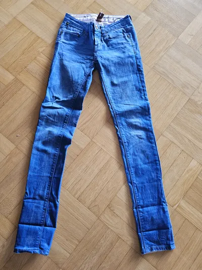 One Green Elephant Damen Jeans Slim Fit Blau XS W24 L33 Stretch
