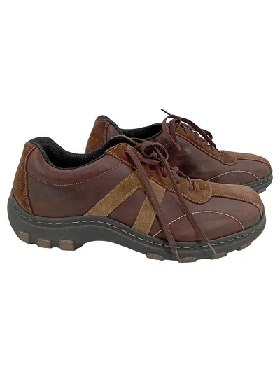 Rieker Herren Schnürschuhe Braun Leder Casual Gr. 42