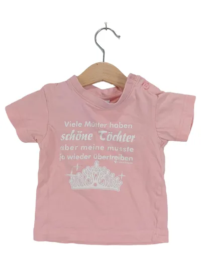 Anna & Philip T-Shirt Kurzarm Rosa Schriftzug Gr. 74 Baumwolle