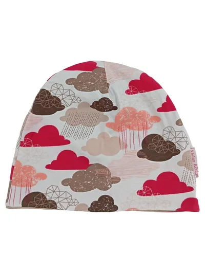 Kleine Könige Kinder Mütze Mehrfarbig Baumwolle Beanie Wolkenmuster