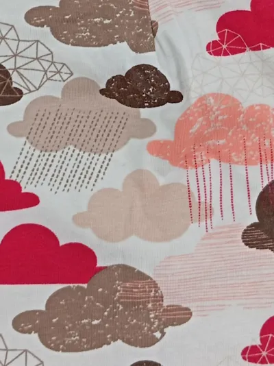 Kleine Könige Kinder Mütze Mehrfarbig Baumwolle Beanie Wolkenmuster
