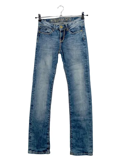 Replay Damen Skinny Jeans Blau W26 L32 Casual Baumwolle