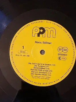 Hans Söllner - Die Zeit'n war'n se ändern LP Vinyl PPM Records 3