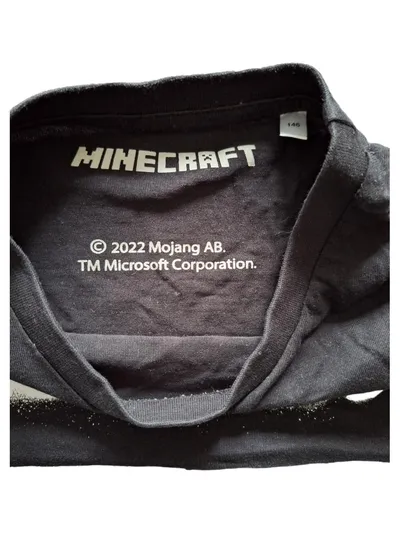 Minecraft Jungen Set T-Shirt & Shorts Creeper Gr. 146 Schwarz Weiß Grün