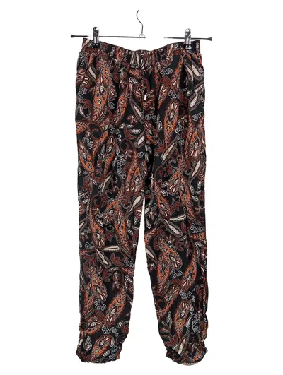 Hollys Damen Jogginghose Paisley-Muster Gr. 40;L Viskose Mehrfarbig