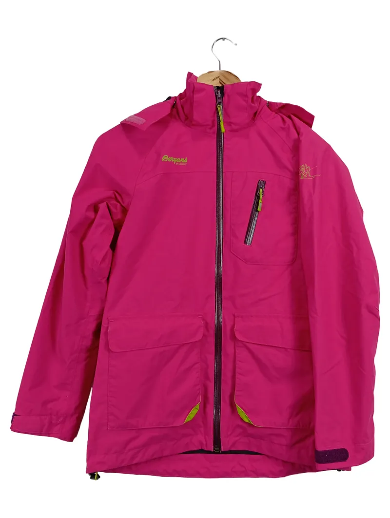 Bergans Outdoorjacke Kinder Gr. 152 Pink Kapuze 1
