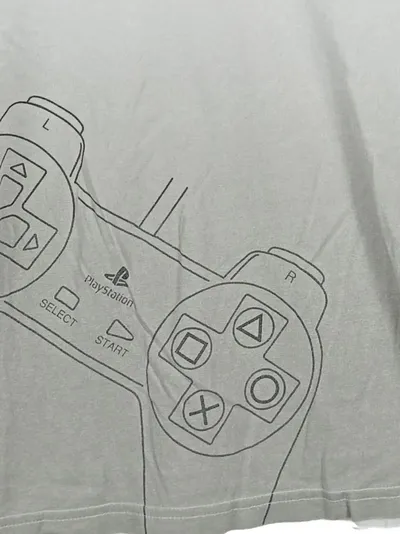 PlayStation Langarmshirt Kinder Gr. 146/152 Weiß Controller Print
