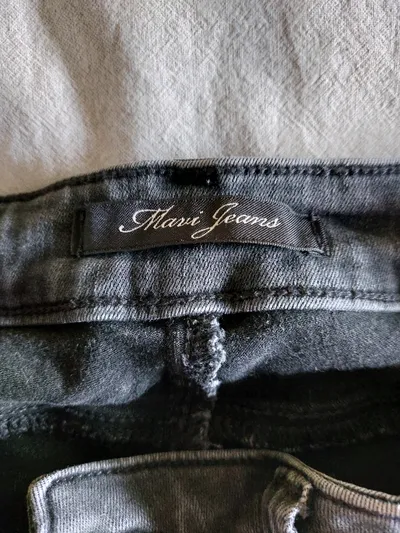 Mavi Jeans Damen Slim Fit Jeans Grau W29/38/M Baumwolle Stretch