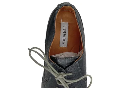 Steve Madden Herren Schnürschuhe Business Strukturmuster Schwarz Gr. 42