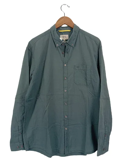Camel Active Herren Freizeithemd Grün XL Casual Langarm