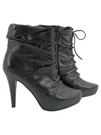 CafèNoir Damen Stiefeletten Gr. 36 Schwarz Modisch Elegant Hoher Absatz 1