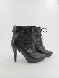 CafèNoir Damen Stiefeletten Gr. 36 Schwarz Modisch Elegant Hoher Absatz 2
