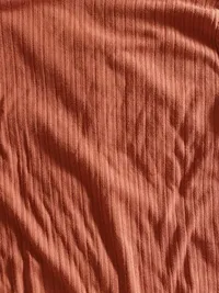 Sublevel Damen Langarmshirt Orange Gr. 38/M Stehkragen Rippstrick Casual 2