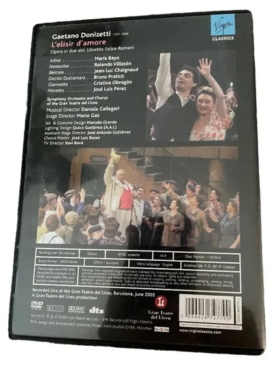 Virgin Classics L'elisir d'amore DVD Donizetti Rolando Villazón Oper