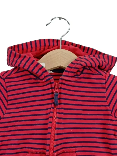 Carter's Baby Sweatjacke Kapuze Gr. 68 rot gestreift Sly Little Guy