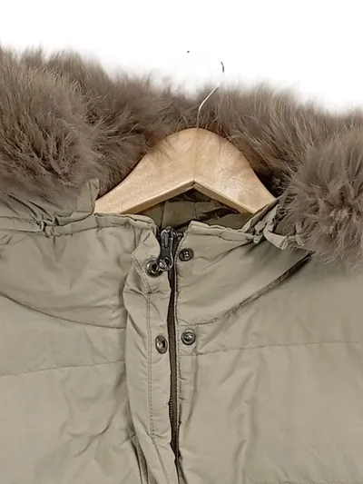 Duvetica Steppjacke Damen Klassisch Beige Gr. 46 Kapuze Fell