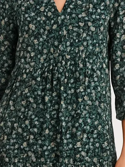 Pigalle Damen Sommerkleid Gr. 34 XS Mehrfarbig Blumenmuster Feminin