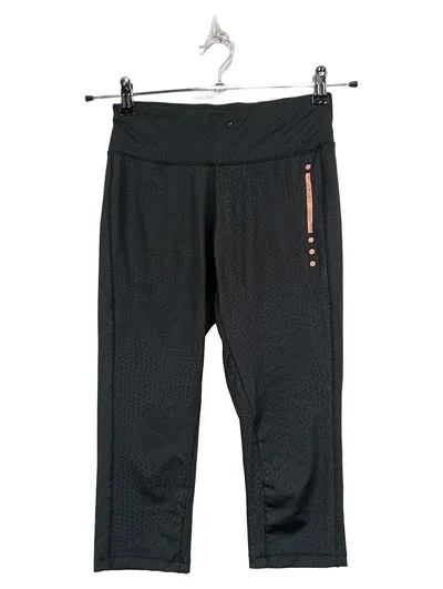 Crivit 3/4 Lauftight Damen Sport Leggings Tierdruck Schwarz Gr. S 36