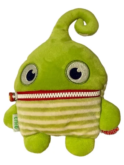 Sorgenfresser Monster Kuscheltier Plüschfigur Grün 23 cm