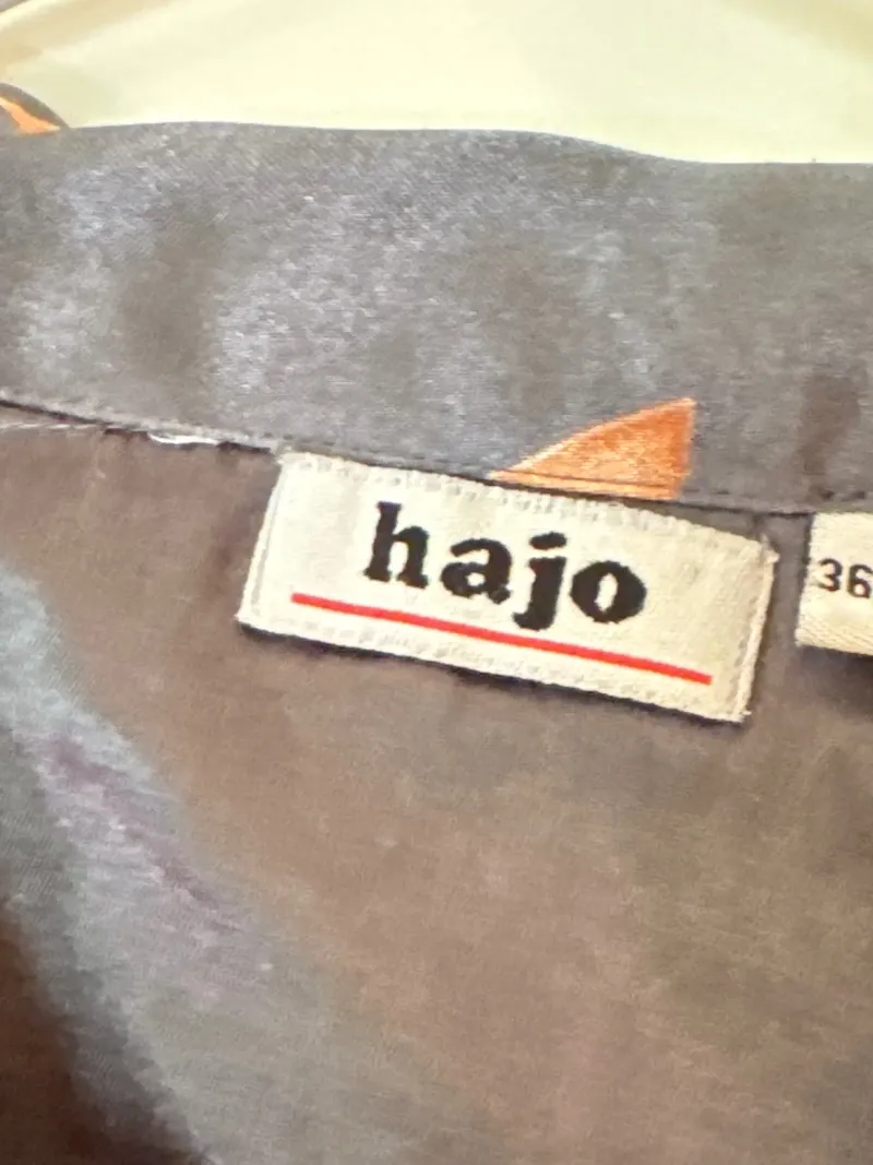 Hajo Damen Nachthemd Gr. 36/38 Grau Klassisch Blumenmuster Langarm 6