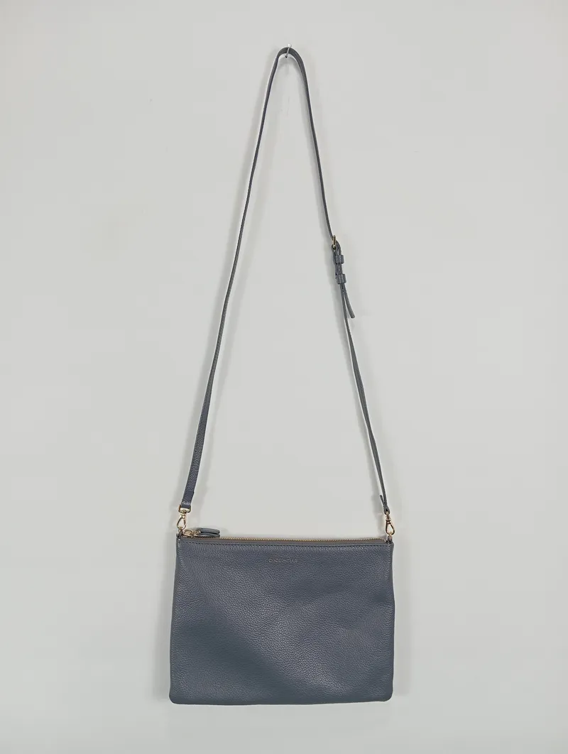 Coccinelle Umhängetasche Damen Blau Leder Casual 26x20 cm 3
