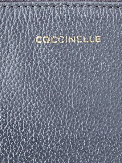 Coccinelle Umhängetasche Damen Blau Leder Casual 26x20 cm 5