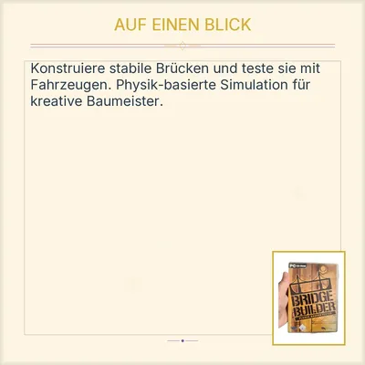 Bridge Builder PC CD-ROM Simulation Planen Bauen Testen Chronic Logic