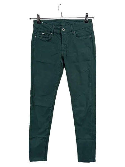 Street One Damen Stoffhose Grün W26/34/XS Uni Casual Baumwolle