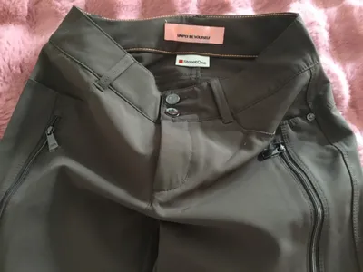 Street One Damen Stoffhose Grün W26/34/XS Uni Casual Baumwolle