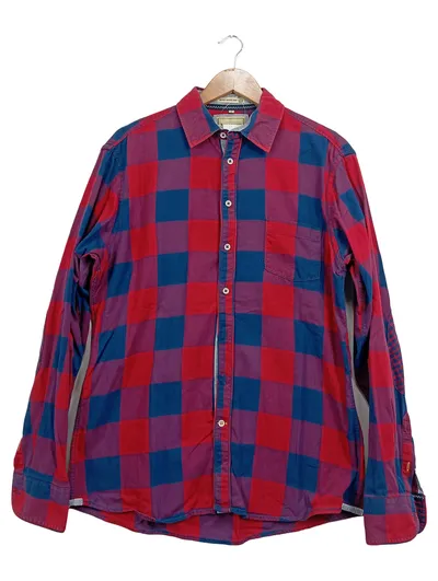 Redmond Herren Freizeithemd kariert Gr. M Langarm Casual