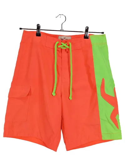 Hollister Herren Badeshorts Orange Sportlich Gr. 48/M