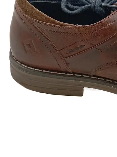 Drievholt Herren Schnürschuhe Leder Business Braun Gr. 40 Klassisch