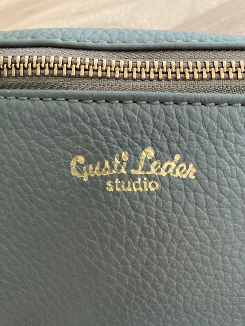 Gusti Leder Studio Gürteltasche Bauchtasche Damen Oliv Leder Casual 2