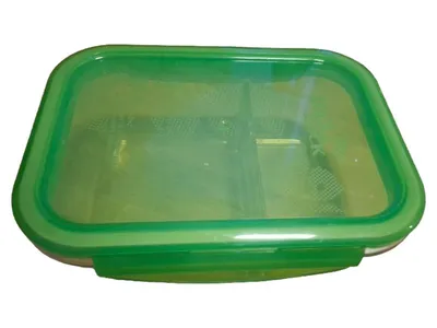Lock & Lock Frischhaltedose Glas 1500ml Grün Aufbewahrungsbox