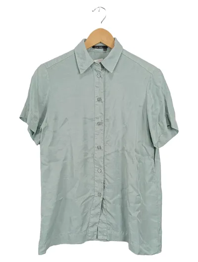 MARC AUREL Damen Bluse Gr. 34/XS Grün Kurzarm Lyocell