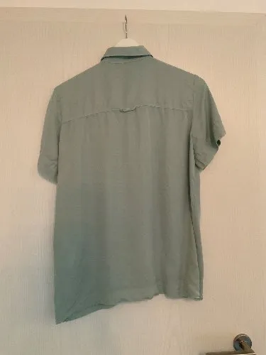 MARC AUREL Damen Bluse Gr. 34/XS Grün Kurzarm Lyocell