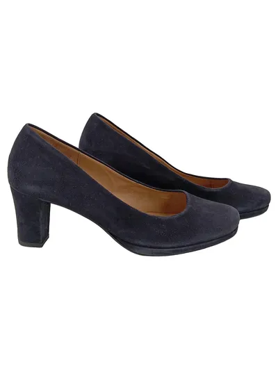 Gabor Pumps Damen Gr. 39.5 Blau Klassisch Elegant Business