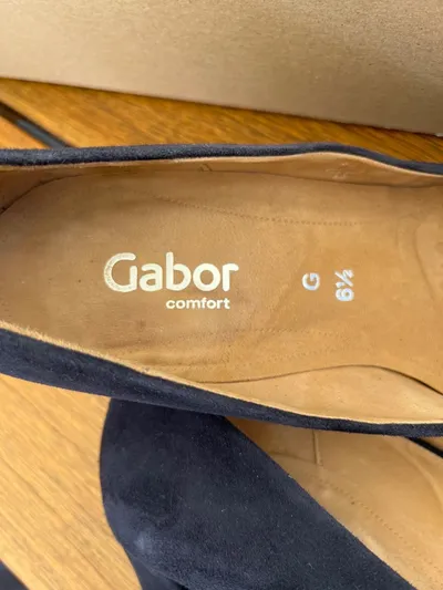 Gabor Pumps Damen Gr. 39.5 Blau Klassisch Elegant Business